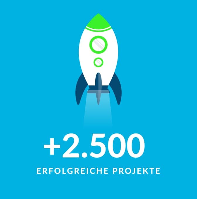 Über 2.500 erfolgreiche Projekte